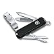 Victorinox Schweizer Taschenmesser, Nail Clip 580, Multitool, Maniküre, Pediküre, 8 Funktionen, Kleine Klinge, Nagelfeile, Schwarz