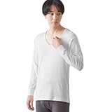 インナーシャツ メンズ 長袖 綿混 Vネック あったかインナー ホットコット