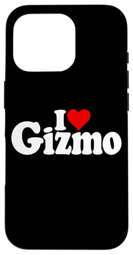I LOVE HEART GIZMO NAMEE ON A TEE �X�}�z�P�[�X iPhone 16 Pro �p