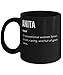 Anita Coffee Mug 11oz, black