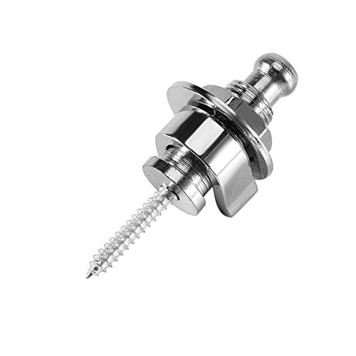 10 Pçs/saco Guitarra Elétrica Metal Strap Locks, Antiderrapante Straplock Segurança Liberação Rápida