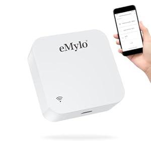 eMylo 5.0 Bluetooth & 3.0 ZigBee Gateway with IR Remote Function Wireless Remote Control Gateway Intelligent Bluetooth ZigBee WiFi Hub for Home Automation Compatible with Alexa, Google Home