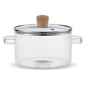 Ygmnqal Glaskochtopf 1,6 l Suppentopf