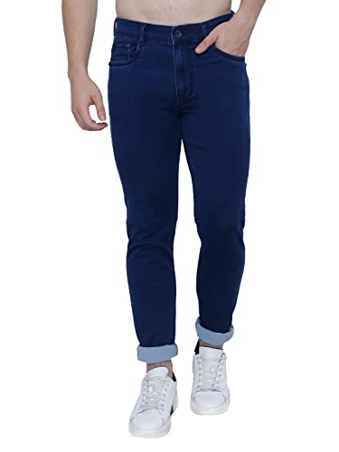 Image of Strechable Denim Regular Fit Mid Waist Light Weight Soft Feel Stretchable Denim Jeans Pant for Men