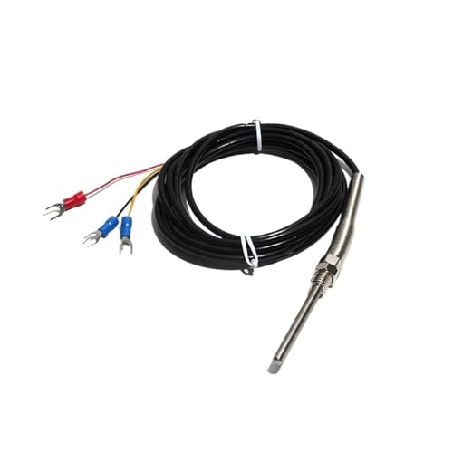 High Precision Temperature Sensor Probe - 5mm Diameter Thermocouple 0-400°C Range, Ideal for Industrial and Home Use(Probe 5mmx200mm-4M Cable Length)