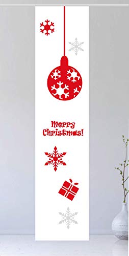 gardinen-for-life Flächenvorhang Jul Red 2 - Gr.60 x 245 cm toller...