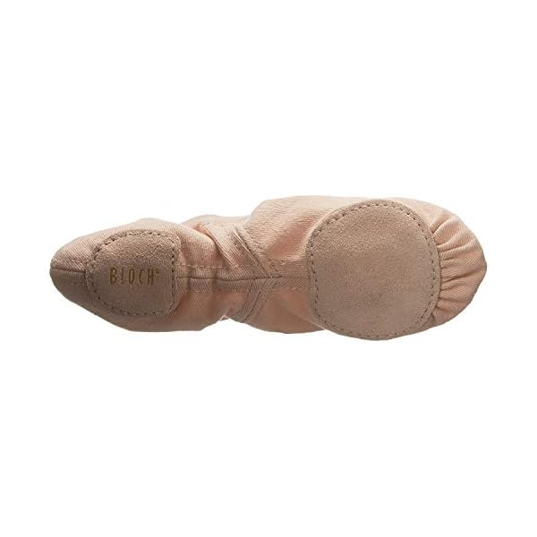 Bloch-Synchrony-Split-Sole-Ballet Bloch Dance Women's Synchrony Split Sole Stretch Canvas Ballet Slipper/Shoe, Pink, 6.5