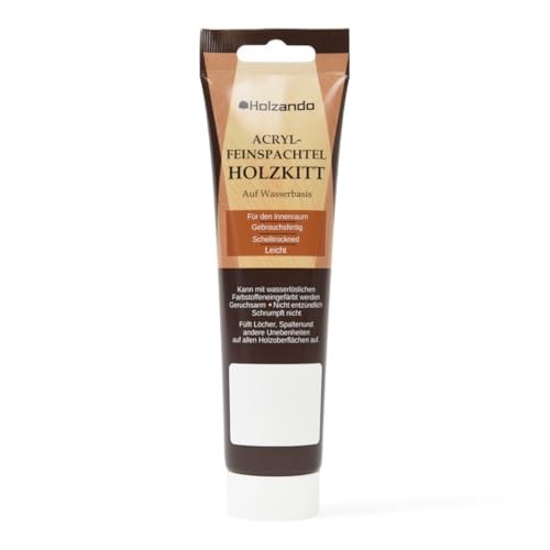 Holzando® Acryl Holzkitt Feinspachtel für Holz, OSB und Wände Eiche natur 45, 250gr Tube Holzando® Acryl Holzkitt Feinspachtel für Holz, OSB und Wände Eiche natur 45, 250gr Tube