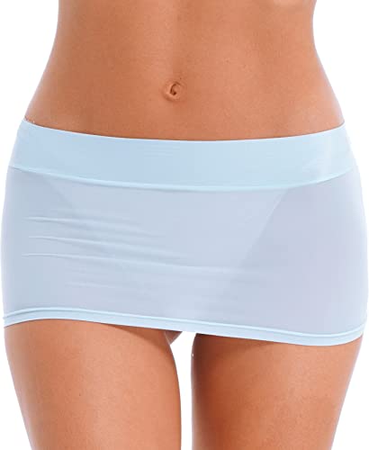 Women's Fashion Stretchy Basic Stretchy Bodycon Micro Short Mini Club Skirt