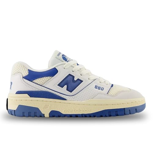 New Balance 550 - Boys' Grade School (White/Blue/Tan)