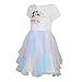 Disney Princess Tiana Belle and Cinderella Girls Dress for Toddlers and Big Kids White