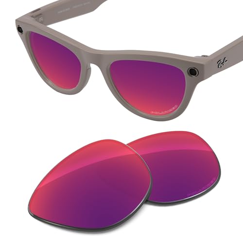 Image of Replacement Lenses Compatible with RayBan Meta Skyler RW4010 52mm AI Glasses, UV Protection, Transition