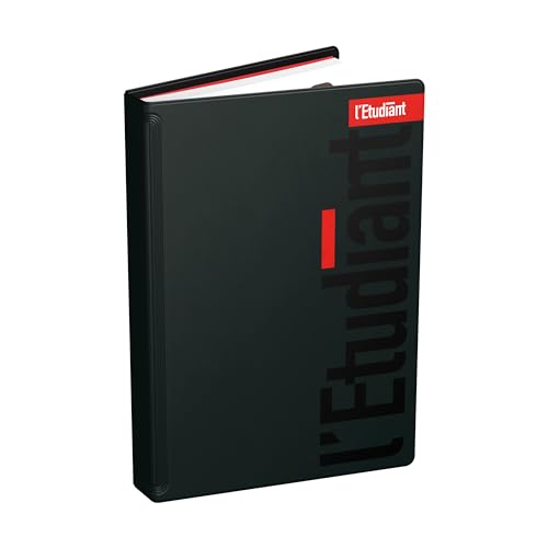 L'ETUDIANT BAC TERMINAL Agenda Scolaire 2024 - 2025 Couverture ouatinée 12x18cm journalier Noir