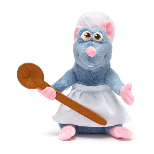 Disney Store Oficial Peluche Pequeño Remy, Ratatouille, 23 cm, Adorable Animal de Peluche, Figura de Peluche con Sombrero de Chef Detallado, Apto Desde el Nacimiento