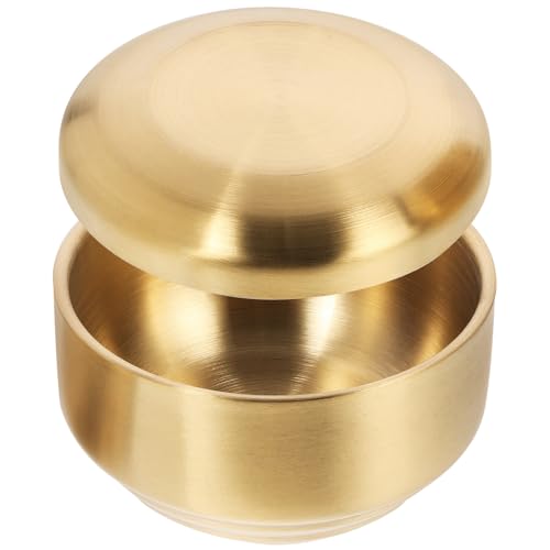 HIAKDOFT ステンレス鋼二重構造防?碗 蓋付き 保温丼属 食洗機対応 キッチンガジェット 小型混合ボウル 家用調理器具