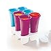 Zoku Summer Pops, 6 Squeezable Silicone Molds with Reusable Spill-resistant Lids and Tray, BPA-free