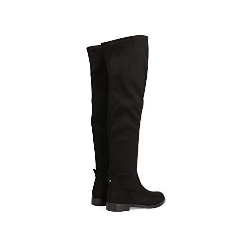 Kenneth Cole REACTION Women's Wind-y Over the Knee Stretch Boot, Black, 7 M US3