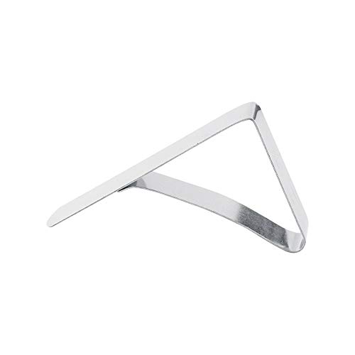 Tablecloth Clip, 3 Colors Useful Stainless Steel Tablecloth Clamps Home Wedding Party Desk Cloth Clips(silver)