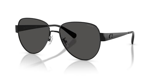 Image of Coach womens Hc7186 Aviator Sunglasses