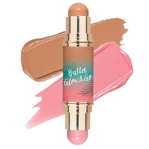 Krujecnt Barra Contorno Multifuncional, Stick De Maquillaje Nutritivo Para Contornear, Iluminar & Hidratar, Rubor Brillante, Corrector Bronceador En Crema, Fórmula suava, Duradero Para Fotografía
