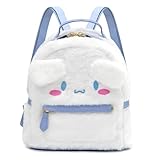 trettitre Cinnamoroll Kids Backpack, Kawaii Stuff Plush Backpack, Adorable Bag Handbag for Girls Kids Fans Birthday Present School Supplies
