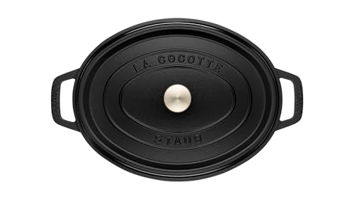 ZWILLING J.A. HENCKELS 40509-319 Staub Oval Cocotte 5.7 qt./5.5 L, Large, Black by STAUB - Image 4