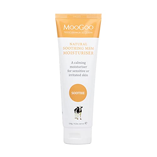 Moogoo - Soothing Msm Moisturizer - A Natural, Lightweight Lotion For Sensitive, Irritated, Red, Itchy Skin - A Calming, Gentle Cream For Face And Body, Men And Women, All Ages And Skin Types - 120G #TOP17