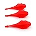 CUESOUL TRAJ AK8 New Integrated Dart Flights and Shafts Wave Shape,Dart Flight Red Set of 3