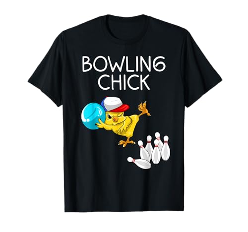 Funny Bowling Gift Women Cute Bowling Chick Sports Athlete T-Shirt