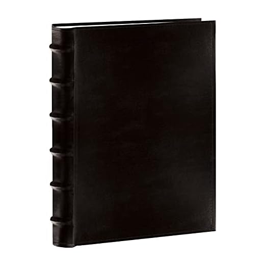 Pioneer Sewn Bonded Leather BookBound Bi-Directional Photo Album, Holds 300 4x6" Photos, 3 Per Page. Color: Black.