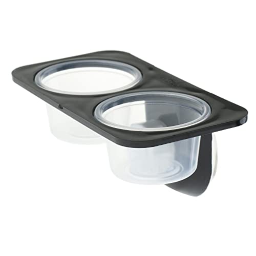 perfk Futterschale Wasserschale Futternapf Trinknapf mit abnehmbarem Saugnapf für Reptilien