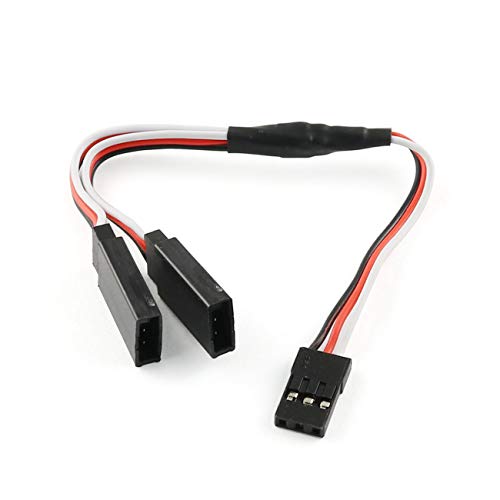 E-outstanding Servo Plug Extension Lead 150mm Y Style 3-Pin Servo Extension Cord for RC Airplane JR...