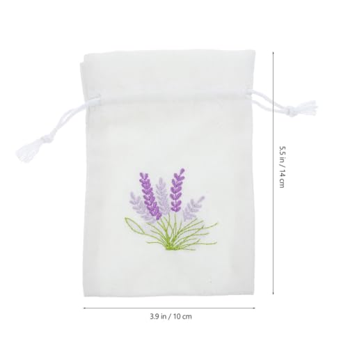 Bolsas pequeñas de algodón blanco contra el mal olor en cajones de ropa 3