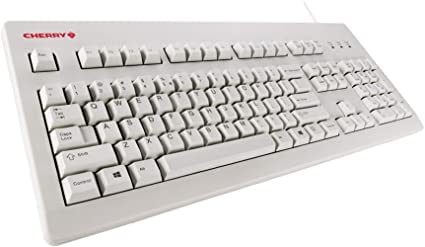 CHERRY Retro Keyboard and Mouse - White - Silent MX Switch - 104 Key Layout - USB