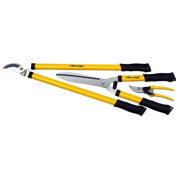 Neilsen CT5295 3pc Pruning Set - Includes 200mm Secateurs, 520mm Garden Shears, and 640mm Bypass Loppers for Versatile Pruning