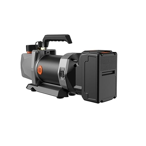 Bomba de vacío BUUBO, 1/2 HP, 2,5 CFM, para refrigerante, entrada 1/4", refrigeración automotriz y aire acondicionado, funciona con batería de 18 V miniatura 2