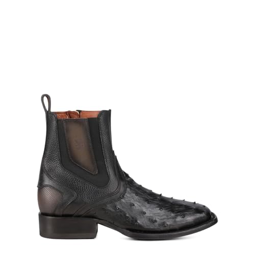 Cuadra Men's Urban Bootie in Genuine Ostrich Leather 3Z2MA1