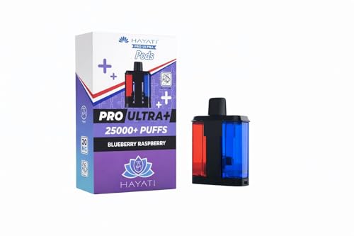 HAYATI Pro Ultra+ Blueberry Raspberry 25k Pod Refillable System Easy Install (NEXT DAY DELIVERY)