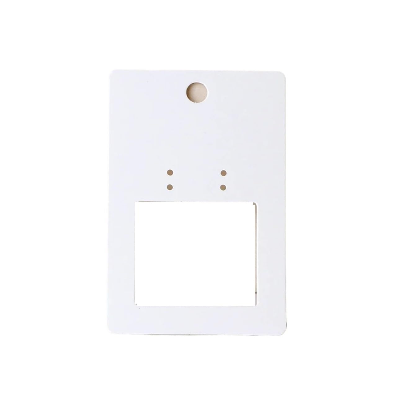 FDzkrtvm Earrings Necklace Display Cards, Earring Cards 400pc 6x9cm Multicolor Self-Adhesive Bag Necklace Keychain Display(White)