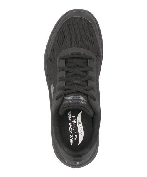 Skechers Homme 232502 BBK baskets légères en maille synthétique noire flexible