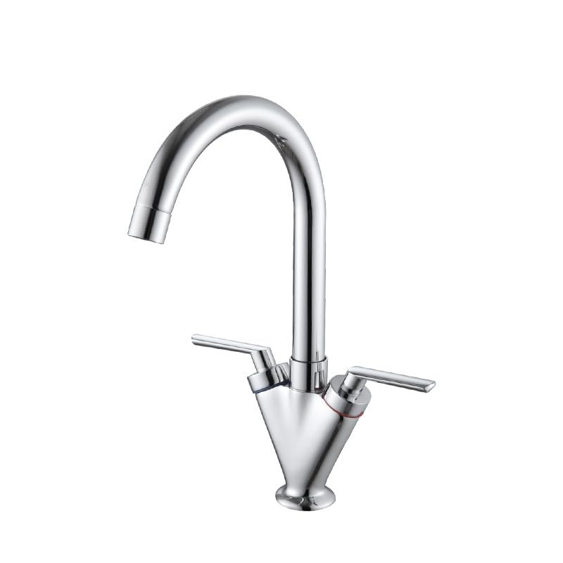 Robinet de cuisine et salle de bain en cuivre mitigeur monotrou double poignée Thriving