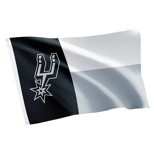Desert Cactus San Antonio Spurs Flags Team NBA National Basketball Association 100% Polyester Indoor Outdoor 3x5 feet Flags (Flag B)