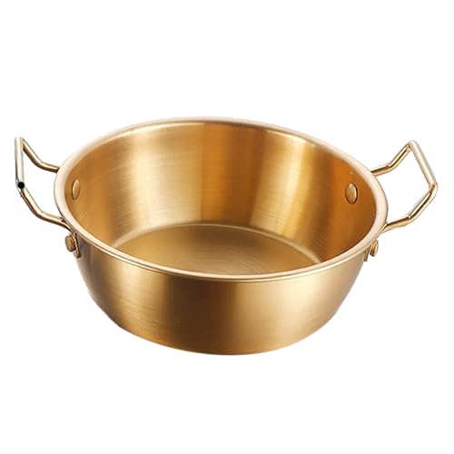 Double Ear Snack Bowl 304 Stainless Steel Noodle Bowl Multifunctional Home Restaurant