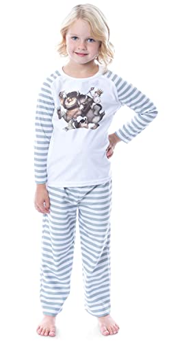 INTIMO Where The Wild Things Are Little Boys' Rumpus Start Striped Pajama Sleep Set3
