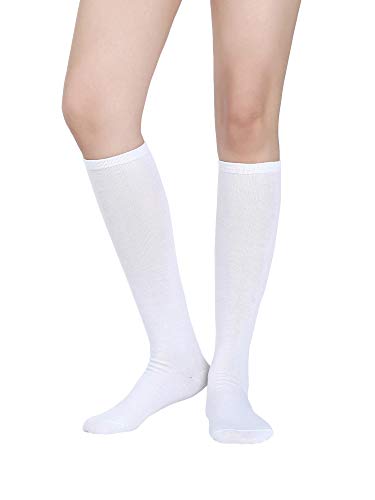 Image of SATINIOR 2 Pairs Women Knee High Socks Thigh High Stockings Long Tall Thin Socks for Women Christmas Cosplay Party Stockings