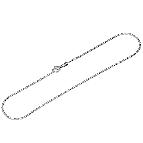 Tobillera de plata de ley 925 NKlaus de 27cm cadena de oliva joyeria para mujer