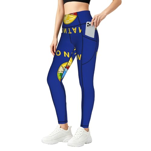 Leggings de Montana para mujer con tejido de compresión de alta resistencia y estampado de moda