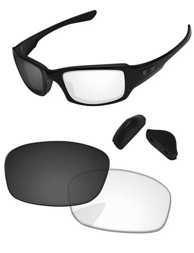 Image of Replacement Lenses & Nose Pads for Oakley Fives Squared(4+1) OO9238 54mm - Precise Fit, UV Block, Impact Resistant