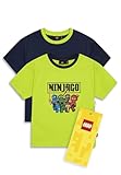 PERFEKTES GESCHENK FÜR JUNGEN: Machen Sie Ihrem Sohn, Neffen oder Enkel mit diesem Ninjago Tshirt Set eine Freude. Es ist das ideale Geschenk für Geburtstage, Weihnachten oder jeden Anlass für Jungen, die das LEGO NINJAGO Universum lieben.