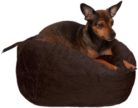 Furhaven Soft & Cozy Dog Bed for Small Dogs, Refillable w/ Remova...